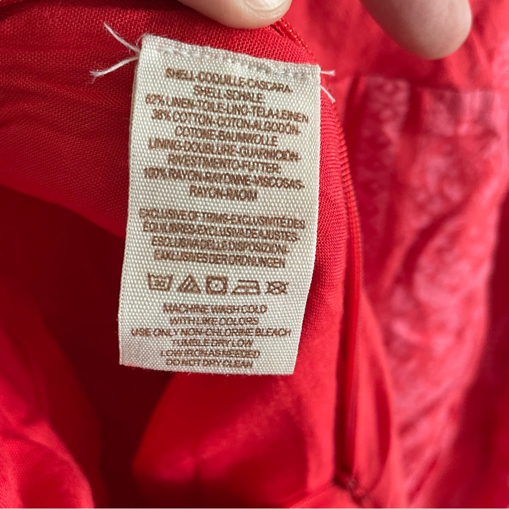 Free People Feel The Sun Bandana Patterned Jumpsuit Red Size 8 - Picture 12 of 12